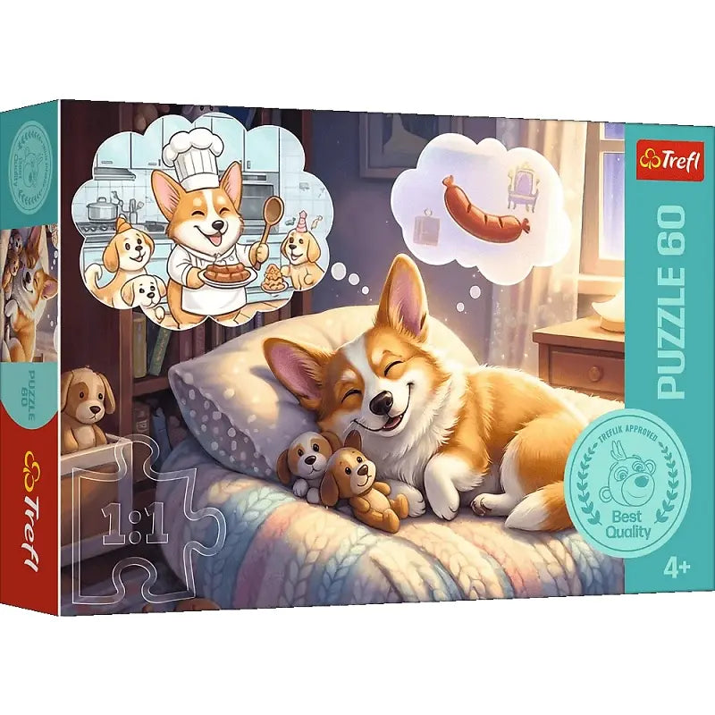 PUZZLE 60 Corgi w krainie snów 17434