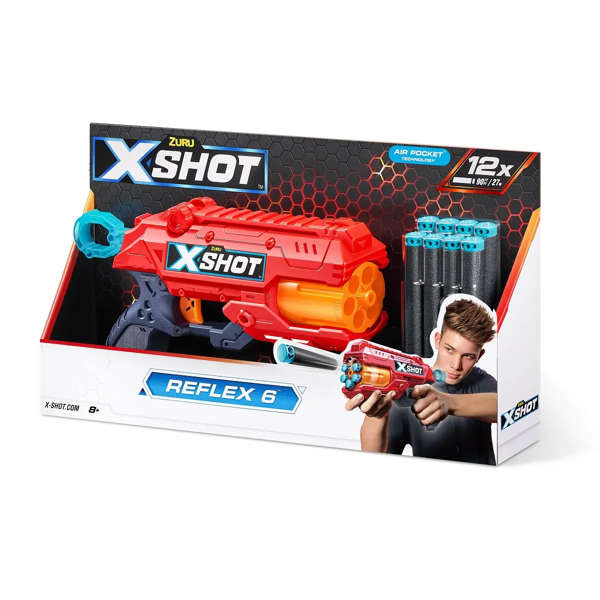 X-shot reflex 6 wyrzutnia 12 strzałek