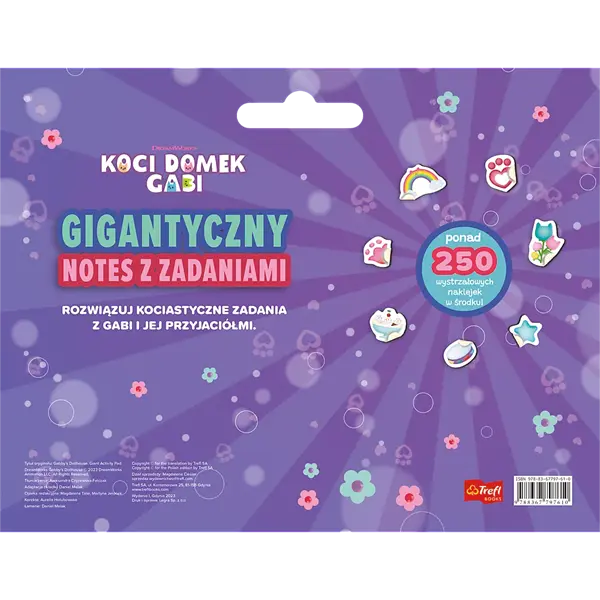 Książka aktywizująca Koci Domek Gabi. Gigantyczny notes z zadaniami