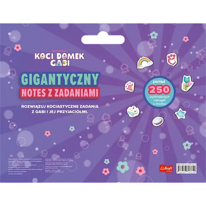 Książka aktywizująca Koci Domek Gabi. Gigantyczny notes z zadaniami