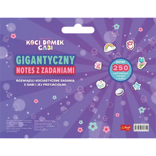 Książka aktywizująca Koci Domek Gabi. Gigantyczny notes z zadaniami