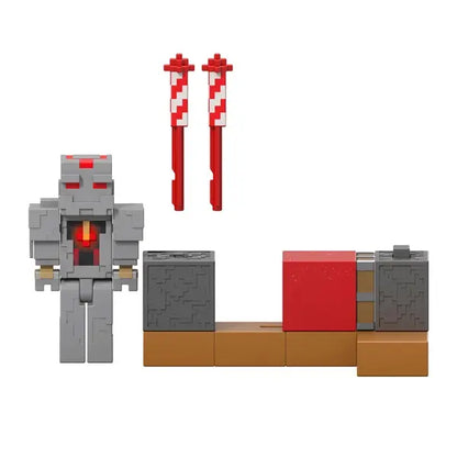 Minecraft wyrzutnia fajerwerków + figurka