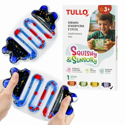Gniotek sensoryczny z cieczą niebieski