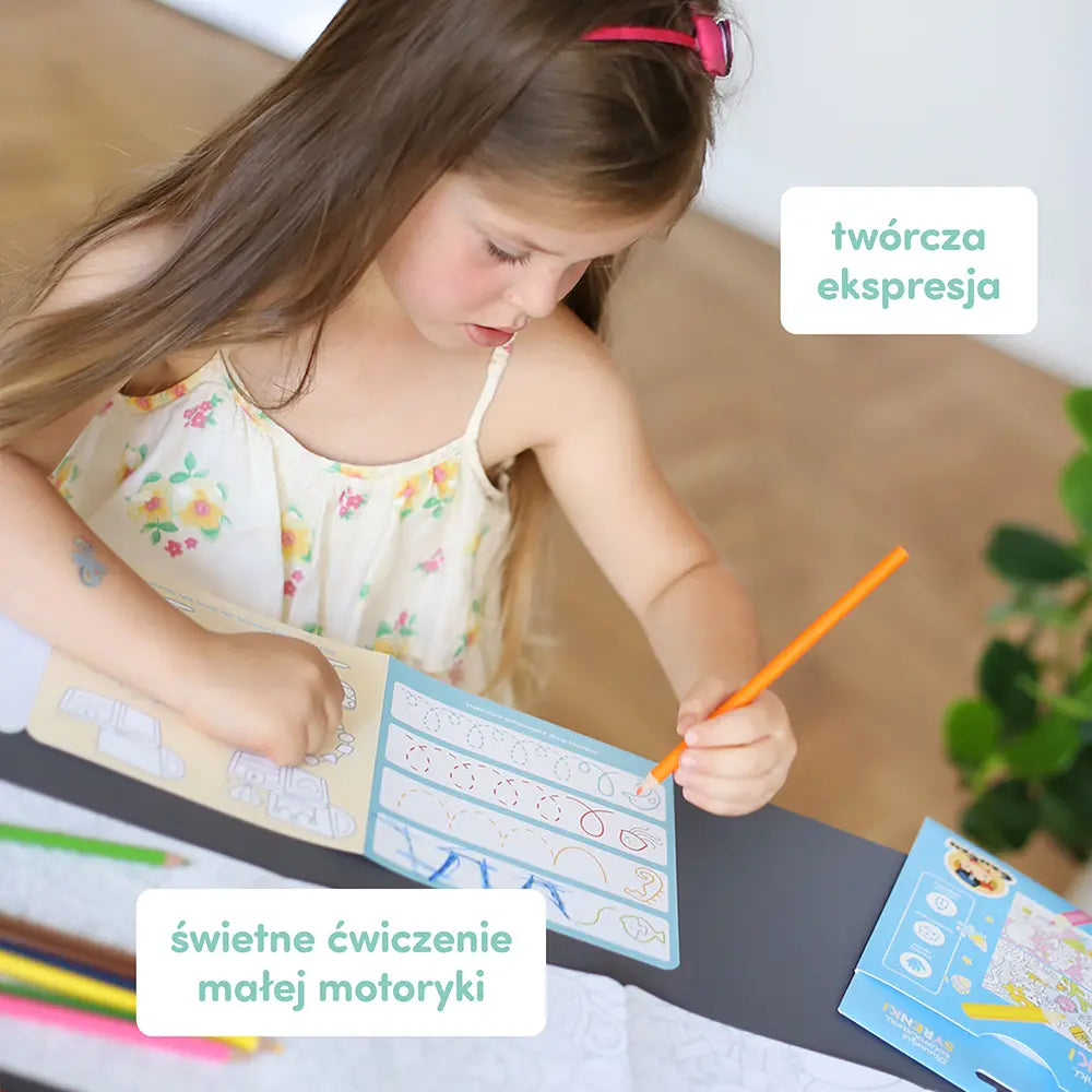 CzuCzu Dłuuugie kolorowanki Syrenki 01294
