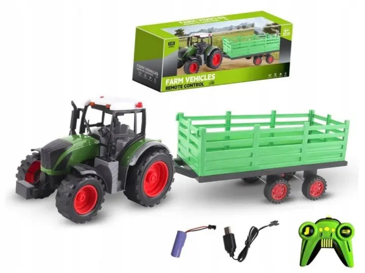 Traktor z przyczepą R/C 1:10 USB 011346 75245