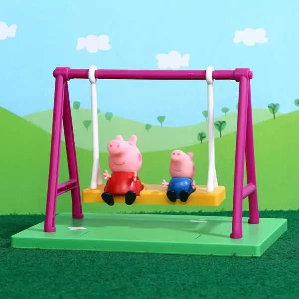 Zestaw huśtawka + 2 figurki, Świnka Peppa i George