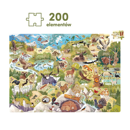 CzuCzu Dzikie puzzle Parki narodowe 6+