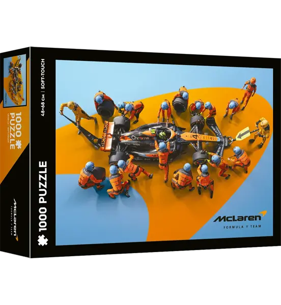 Puzzle 1000 el. soft touch, F1 McLaren,World Record Fastest Pit Stop