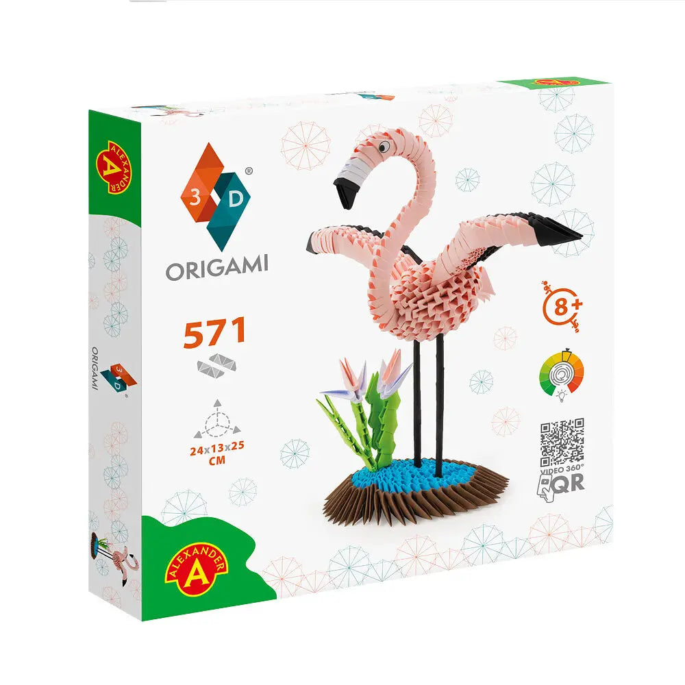 Origami 3d flaming