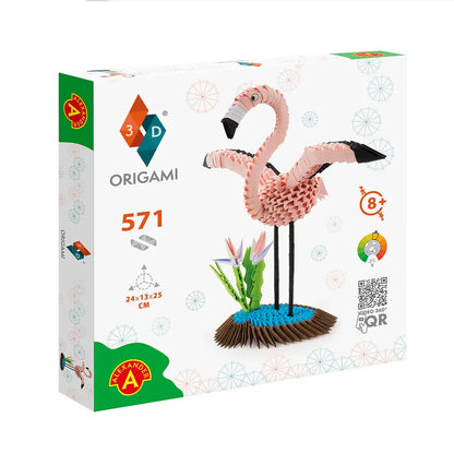 Origami 3d flaming