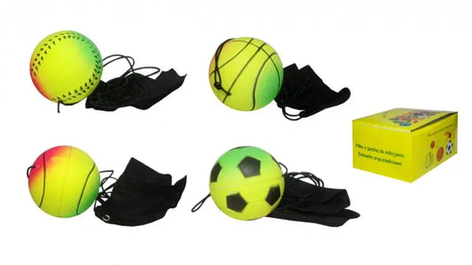 Piłka na gumce twarda 24/box Q7268 66985