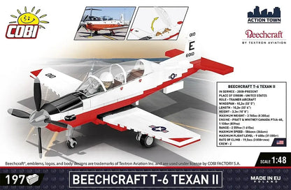 Klocki samolot cywilny beechcraft t-6 197 elementy