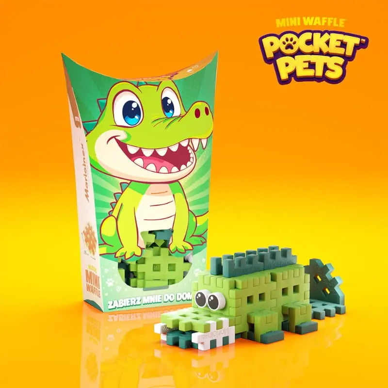 Klocki wafle mini pocket pets krokodyl