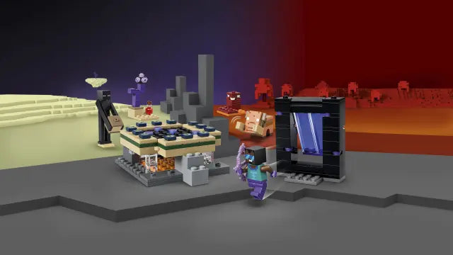 Lego Minecraft - Podróż przez portal Netheru i Kresu