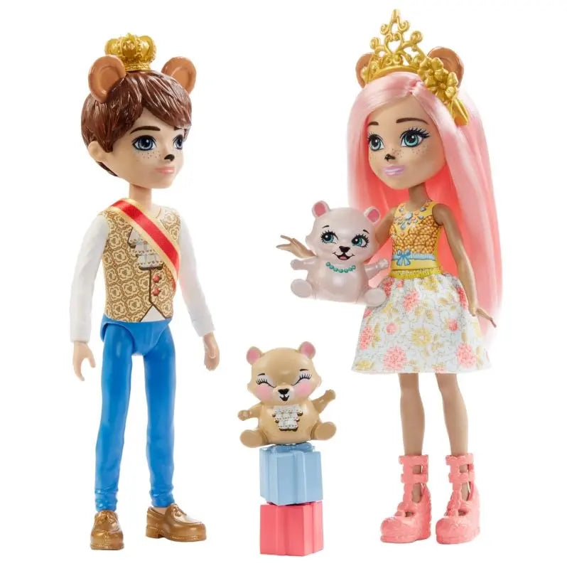 Enchantimals królewska para niedźwiadki braylee i bannon