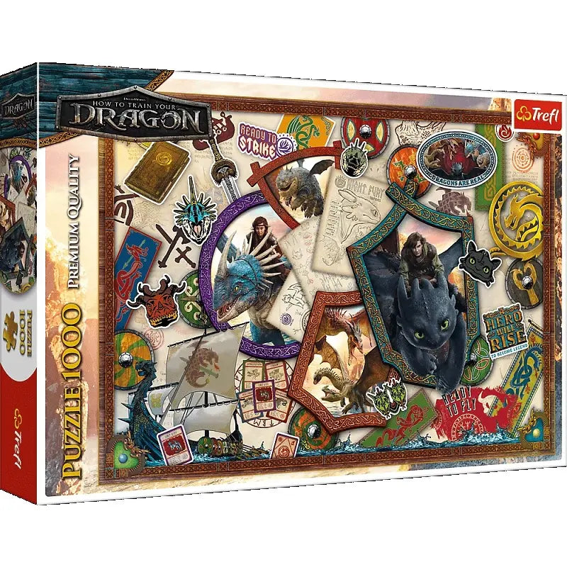 Puzzle 1000 elementów - Jak wytresować Smoka