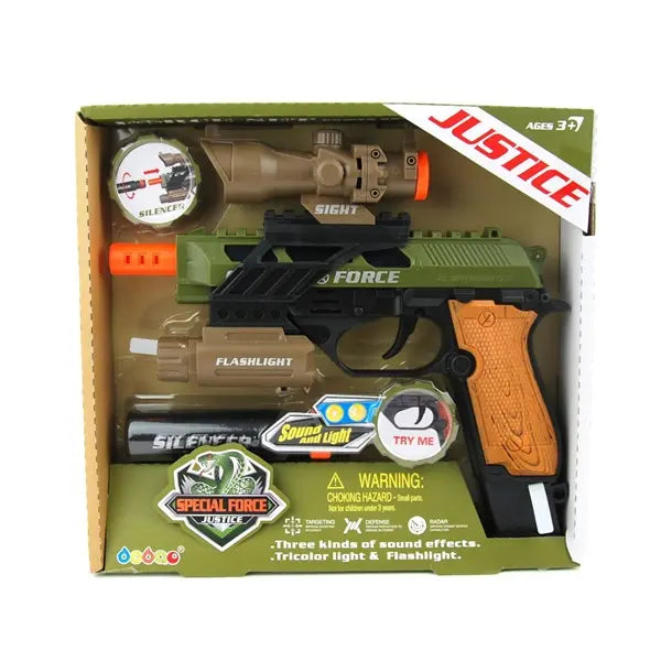Pistolet na baterie w pudełku