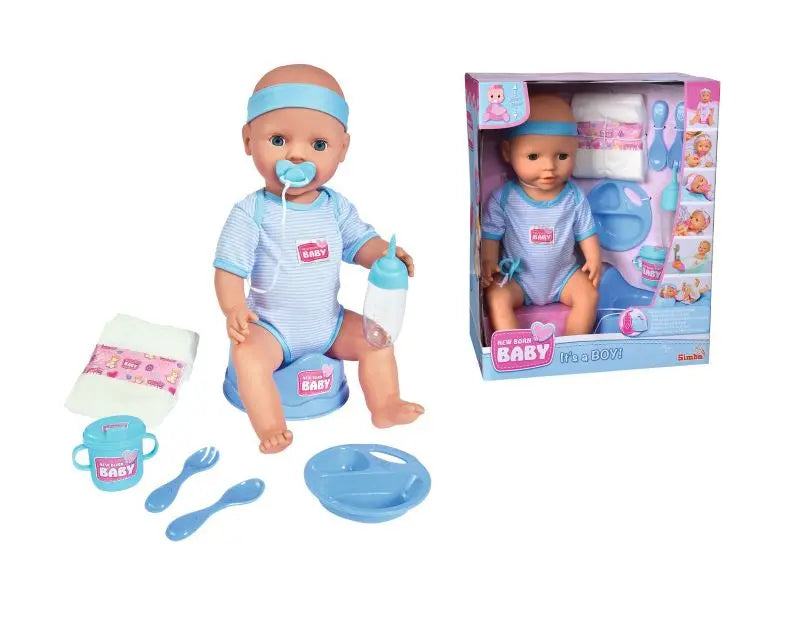 New born baby new born lalka funkcyjna chłopiec 43cm