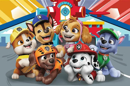 Puzzle Premium Plus Kids Psi Patrol 60 el., Psie popołudnie i kolekcjonerski plakat