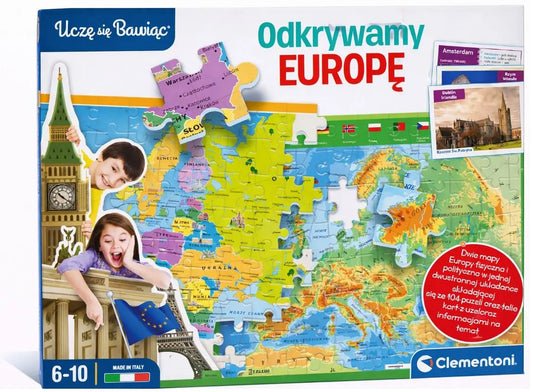 Gra edukacyjna - Uczę się bawiąc! Odkrywamy Europę.