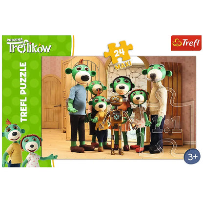 PUZZLE MAXI 24 Portret rodzinny z Robobotem 14254