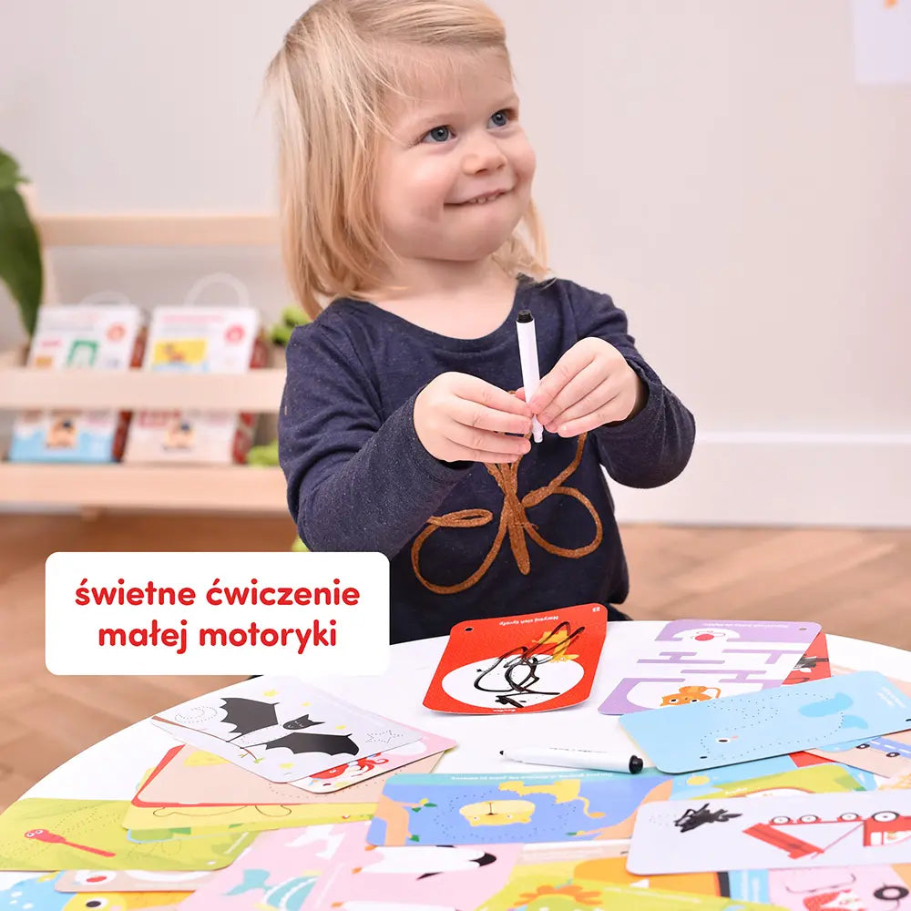 CzuCzu Zwierzątka Zabawy kreatywne z pisakiem zmazywakiem 3+
