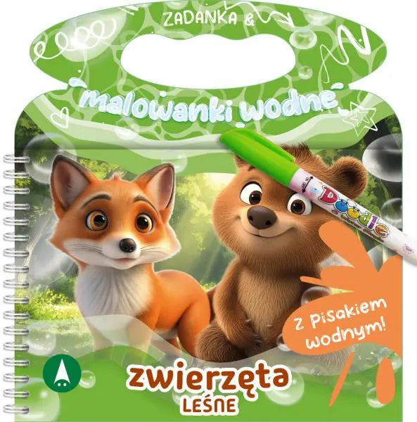 Zadanka i malowanki wodne. Zwierzęta leśne