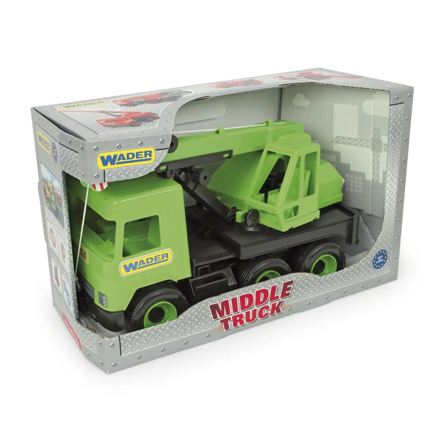 WADER Middle Truck dźwig zielony 32102 21021