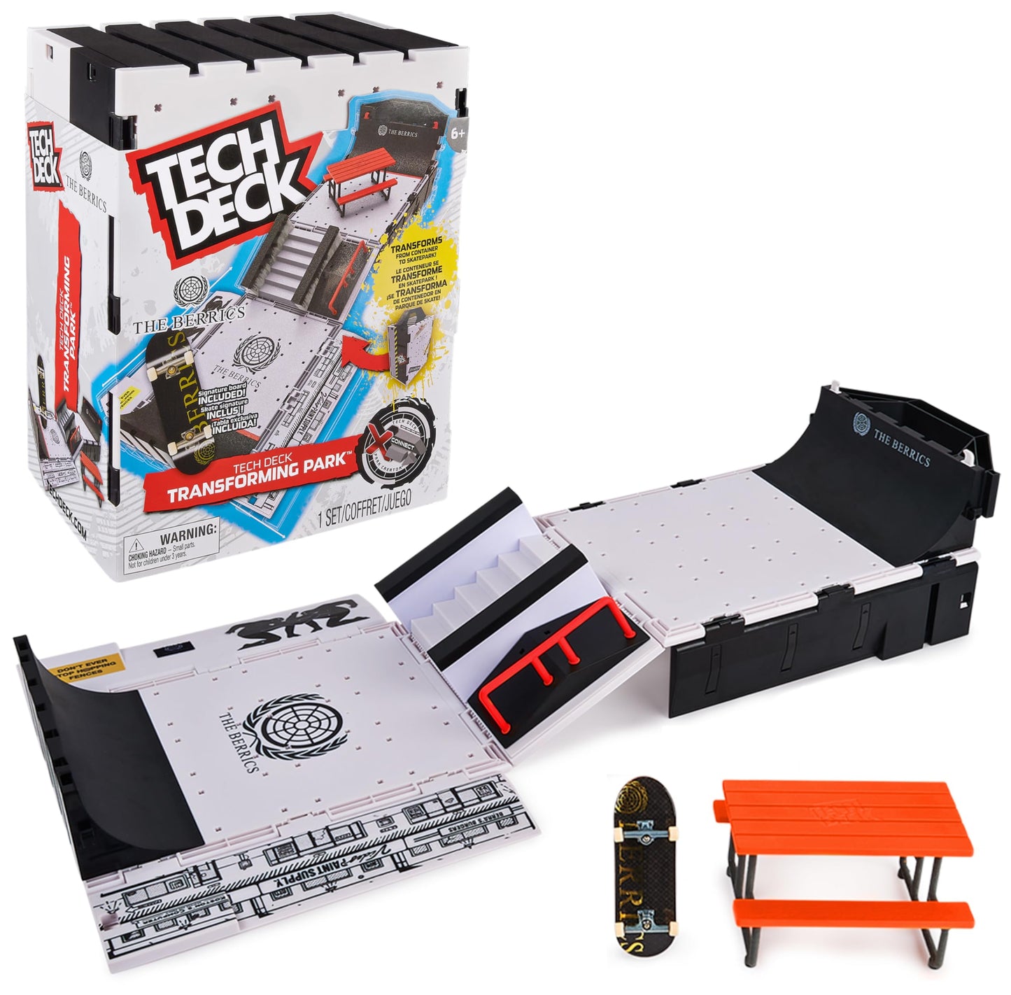 Techdeck transformujący skate park