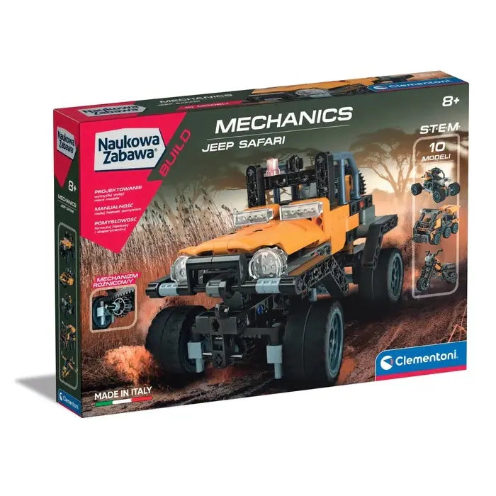 Naukowa zabawa laboratorium mechaniki jeep safari