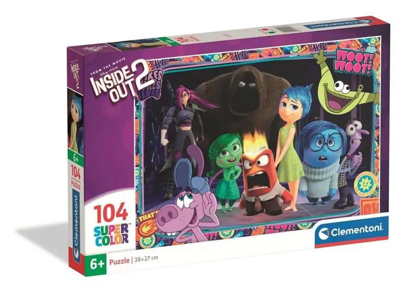 Puzzle 104 SuperKolor Inside Out 2