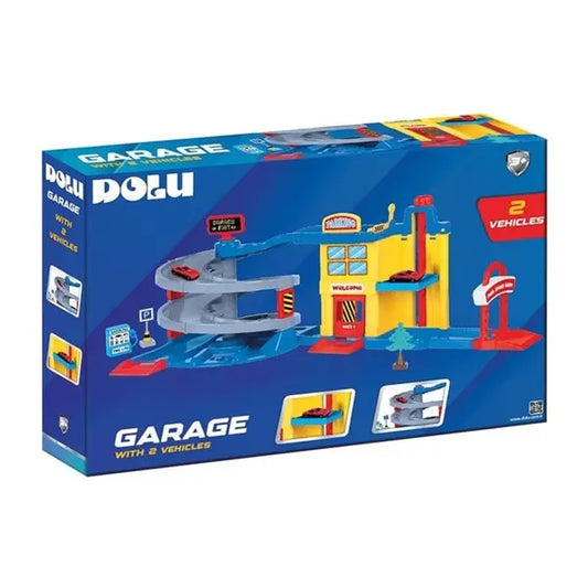 DOLU garaż ze zjeżdżalnią+2 autka 5226 52261