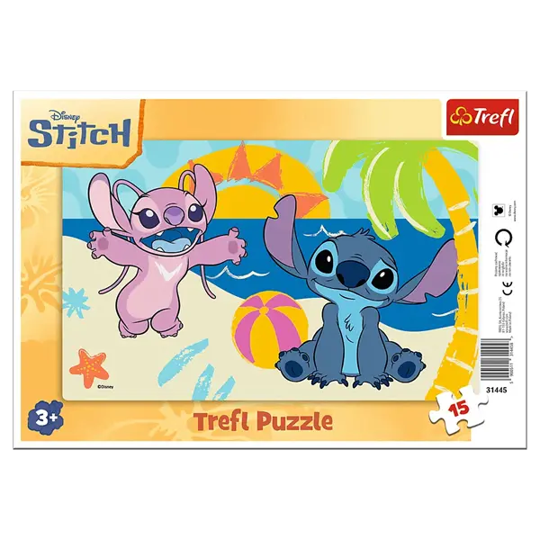PUZZLE Ramkowe 15 W cieniu palm / Disney 31445