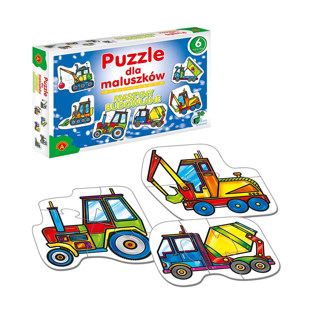 Puzzle dla maluszków maszyny budowlane 0541