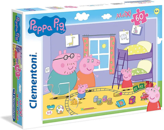 Puzzle 60 maxi super kolor peppa pig