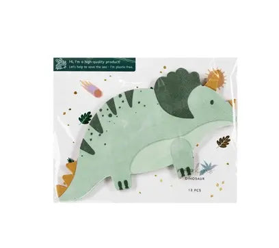 Serwetki - Triceratops - 18x10cm - 12szt