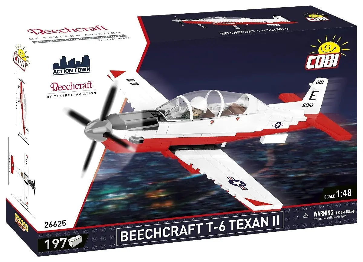 Klocki samolot cywilny beechcraft t-6 197 elementy