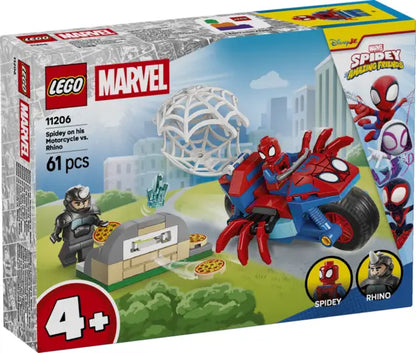 Lego Marvel - Spidey na motocyklu kontra Rhino