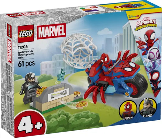 Lego Marvel - Spidey na motocyklu kontra Rhino