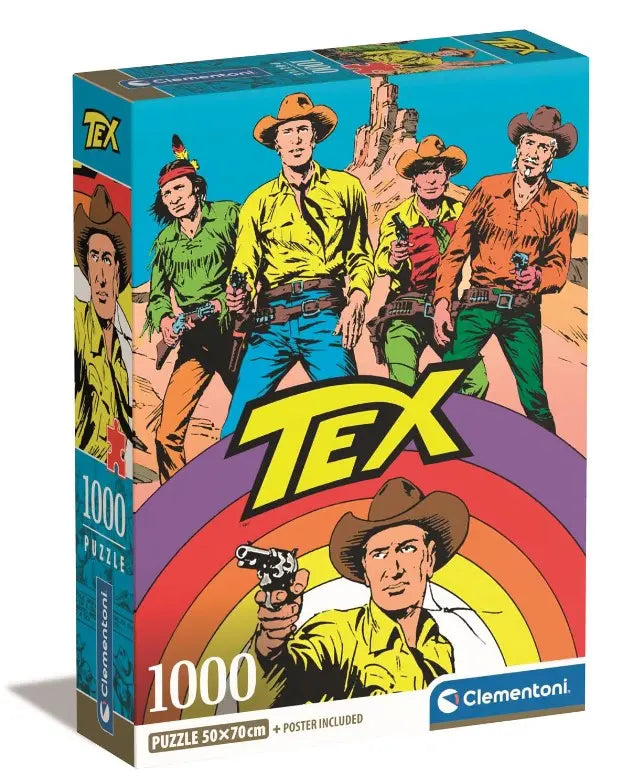 Clementoni puzzle 1000 elementów Compact - Tex 39841