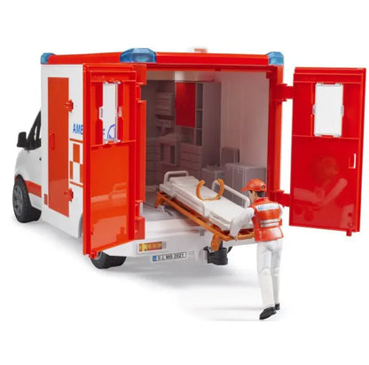 Auto Sprinter Ambulans z ratownikiem i sygnałami