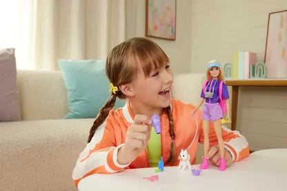 Barbie lalka podróżniczka + akcesoria