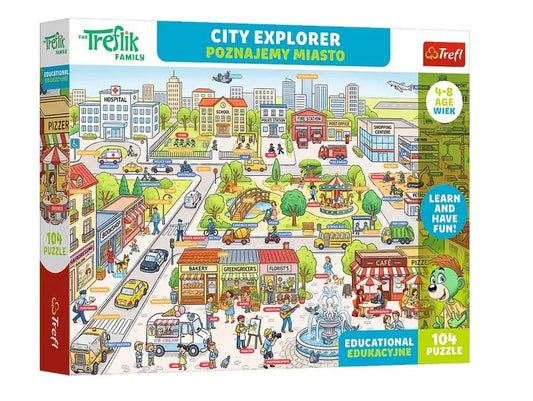 PUZZLE Edu 104 Poznajemy miasto 15605