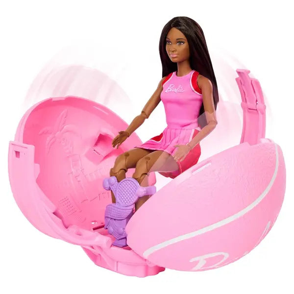 Barbie lalka Tenisistka wyskakująca z piłki