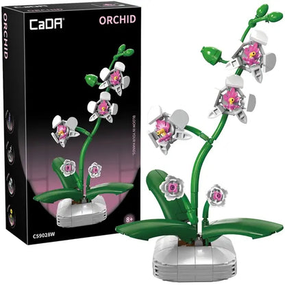 Klocki - Orchidea w doniczce 25 cm, 237 elementów