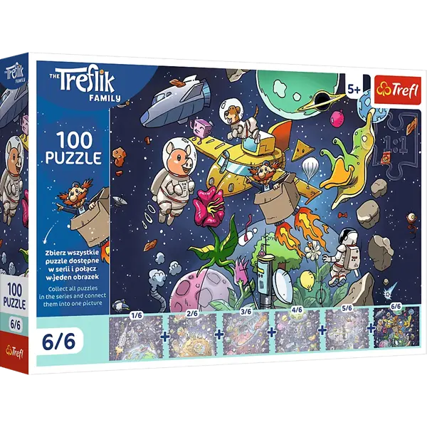 PUZZLE 100 UFT Wujcio w kosmisie 16546