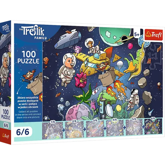PUZZLE 100 UFT Wujcio w kosmisie 16546