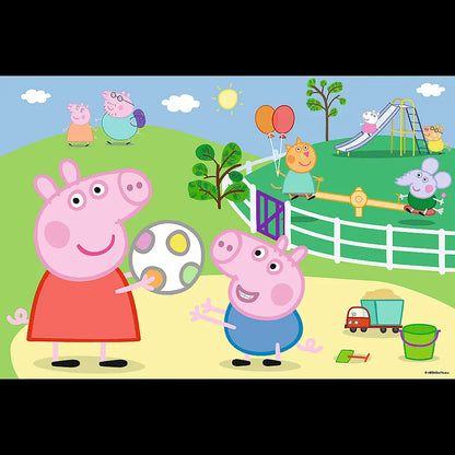 Puzzle 60 zabawy w gronie przyjaciół świnka peppa