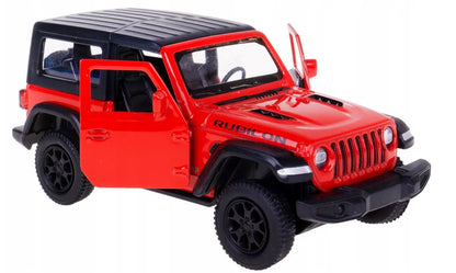 Model jeep wrangler rubicon czerwony