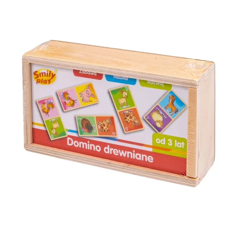 Smily Play Domino drewniane farma